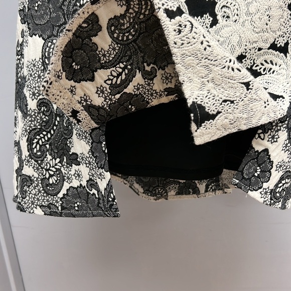 Anthropologie Eva Franco Floral Lace A-Line Skirt Size 2 - Picture 5 of 10